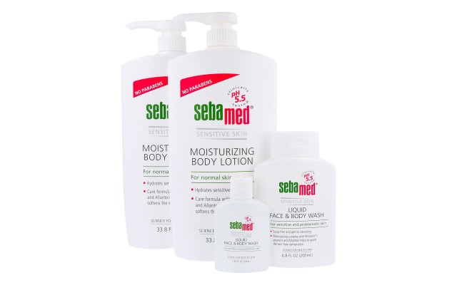  Moisturizing Body Lotion with Face & Body Wash and Travel Wash
