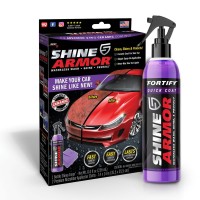 Shine Armor Fortify Quick Coat – Ceramic Coating – Car Wax Polish Spray – Waterless Car Wash & Wax – Hydrophobic Top Coat Polish & Polymer Paint Sealant Detail Protection
