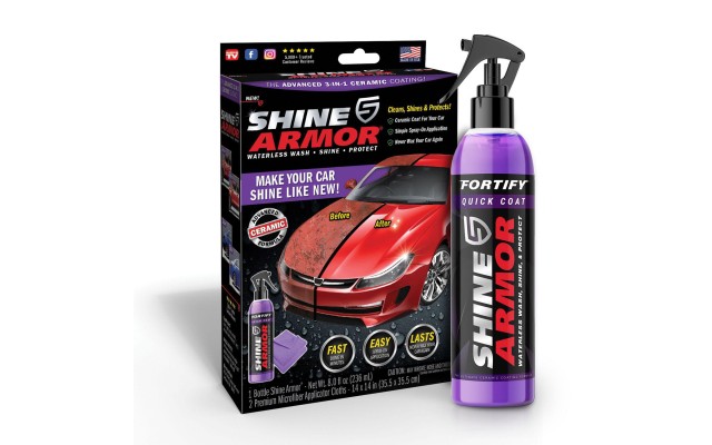  Fortify Quick Coat – Ceramic Coating – Car Wax Polish Spray – Waterless Car Wash & Wax – Hydrophobic Top Coat Polish & Polymer Paint Sealant Detail Protection