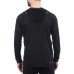  Active Men’s Long Sleeve Shirt, Black, Large
