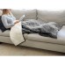 St James Home Sherpa Fleece Foot Pocket Throw, Gray
