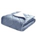St James Home Sherpa Fleece Foot Pocket Throw, Light Blue
