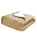 St James Home Sherpa Fleece Foot Pocket Throw, Tan