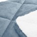 St James Home Sherpa Fleece Foot Pocket Throw, Light Blue