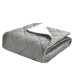 St James Home Sherpa Fleece Foot Pocket Throw, Gray