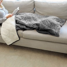 St James Home Sherpa Fleece Foot Pocket Throw