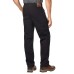  Workwear Men’s Canvas Carpenter Pant with Micro Fleece Lining (Black, 42/30)