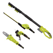 Sun Joe 24V iON+ Cordless 3-In-1 Lawn Care System Kit with 2.0Ah Battery and Charger, Multi-Angle Adjustable Heads for Maximum Maneuverability