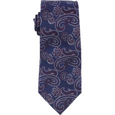 Tasso Elba Men’s Paisley Silk Tie (Navy)