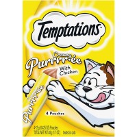 TEMPTATIONS Creamy Puree Lickable Cat Treats, With Chicken, 11 Packs