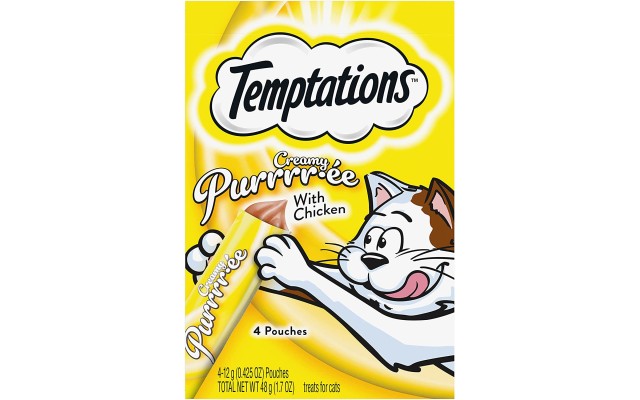  Creamy Puree Lickable Cat Treats, With Chicken, 11 Packs