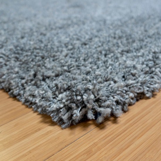  Marketplace Luxury Shag Rugs, Silver, 7 ft. 10 in. - Round