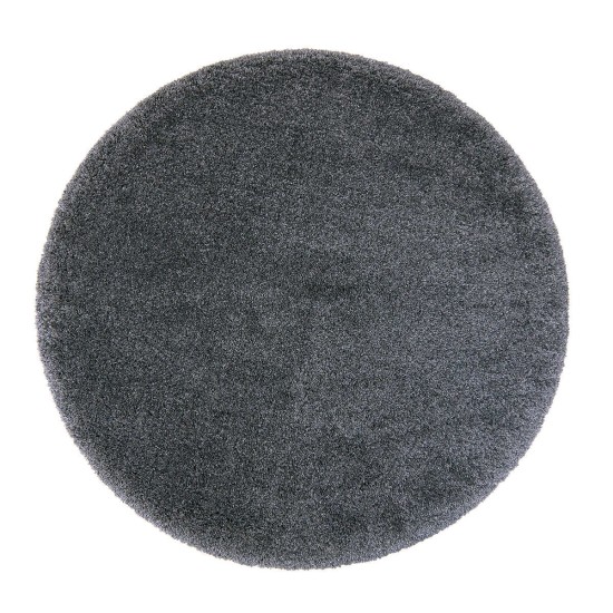  Marketplace Luxury Shag Rugs, Gray, 7 ft. 10 in. - Round