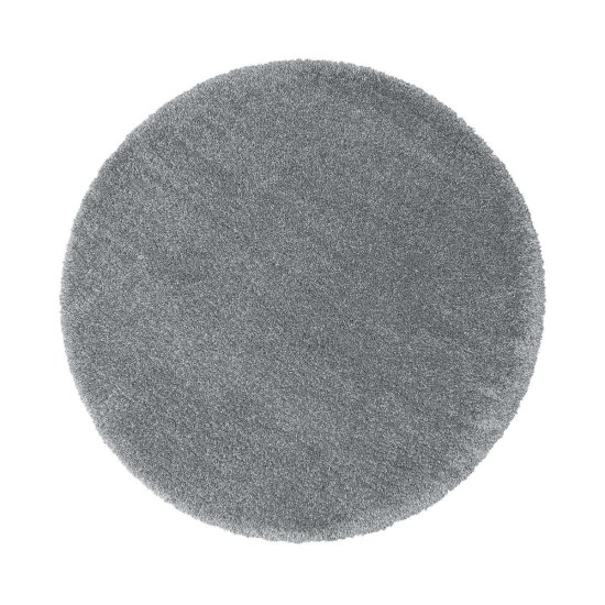  Marketplace Luxury Shag Rugs, Silver, 7 ft. 10 in. - Round