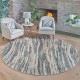  Marketplace Luxury Shag Rugs, Wave, Gray, 7 ft. 10 in. - Round