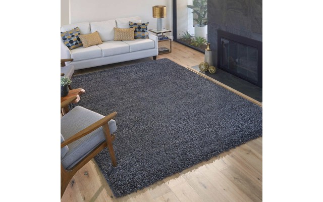  Marketplace Luxury Shag Rugs, Gray, 5 ft. 3 in. x 7 ft. 5 in.