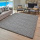  Marketplace Luxury Shag Rugs, Silver, 7 ft. 10 in. - Round