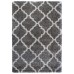  Marketplace Luxury Trellis Shag Rugs, Gray, 5 ft. 3 in. x 7 ft. 5 in.