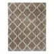  Marketplace Luxury Trellis Shag Rugs, Tan, 7 ft. 10 in. - Round