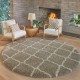  Marketplace Luxury Trellis Shag Rugs, Tan, 7 ft. 10 in. x 10 ft.