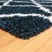  Marketplace Luxury Trellis Shag Rugs, Blue, 5 ft. 3 in. x 7 ft. 5 in.