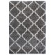  Marketplace Luxury Trellis Shag Rugs, Gray, 6 ft. 6 in. x 9 ft. 6 in.