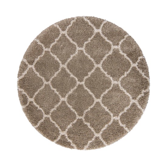  Marketplace Luxury Trellis Shag Rugs, Tan, 9 ft. 5 in. x 13 ft.