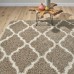  Marketplace Luxury Trellis Shag Rugs, Tan, 5 ft. 3 in. x 7 ft. 5 in.