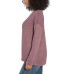  Soft Hand Feel Ladies' Speckled Detail Pullover, Purple, 2X