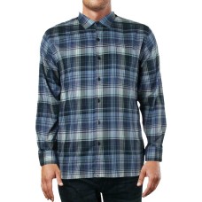 Tommy Bahama Men’s Zacero Plaid Shirt  (Ocean Deep, XXL)