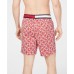  Men’s 6.5″ Logo Graphic Swim Trunks (Red/White, XXL)