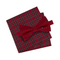 Tommy Hilfiger Men’s Bow Tie & Pocket Square Set (Red)