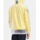  Men’s Hooded Transparent Jacket (Yellow, XXL)