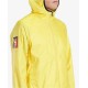  Men’s Hooded Transparent Jacket (Yellow, XXL)