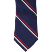Tommy Hilfiger Mens Thflex Striped Self-Tied Necktie (Navy)