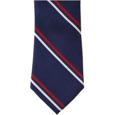 Tommy Hilfiger Mens Thflex Striped Self-Tied Necktie (Navy)