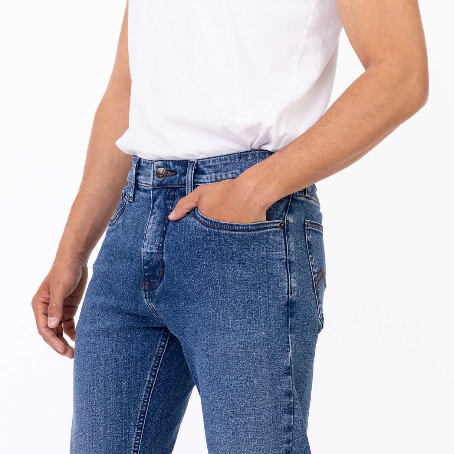 Urban Star Men's Stretch Jean, Blue, 34 