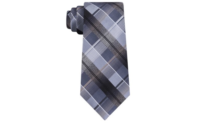  Men’s Dale Plaid Tie (Black)
