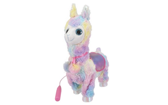 Walking Dancing Plush Llama SL11690, Multicolor