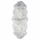  Genuine Sheepskin Rug Collection, Gray, 2 ft. x 3 ft. 5 in.