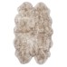  Genuine Sheepskin Rug Collection, Brown, 3 ft. 7 in. x 5 ft. 10 in.