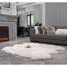 Genuine Sheepskin Rug Collection, White, 2 ft. x 5 ft. 10 in.