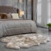  Genuine Sheepskin Rug Collection, Brown, 3 ft. 7 in. x 5 ft. 10 in.