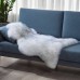  Genuine Sheepskin Rug Collection, Gray, 3 ft. 7 in. x 5 ft. 10 in.