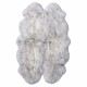  Genuine Sheepskin Rug Collection, Gray, 2 ft. x 3 ft. 5 in.