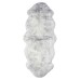  Genuine Sheepskin Rug Collection, Gray, 3 ft. 7 in. x 5 ft. 10 in.