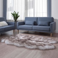 Windward Genuine Sheepskin Rug Collection, Brown, 3 ft. 7 in. x 5 ft. 10 in.