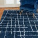 Zurich Shag Rug, Benson Collection, Blue, 6 ft. 6 in. x 9 ft. 6 in.
