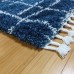 Zurich Shag Rug, Benson Collection, Blue, 6 ft. 6 in. x 9 ft. 6 in.