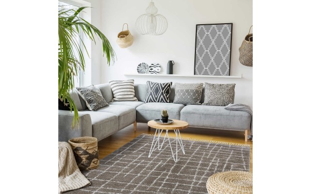 Zurich Shag Rug, Benson Collection, Brown, 5 ft. 3 in. x 7 ft. 5 in.